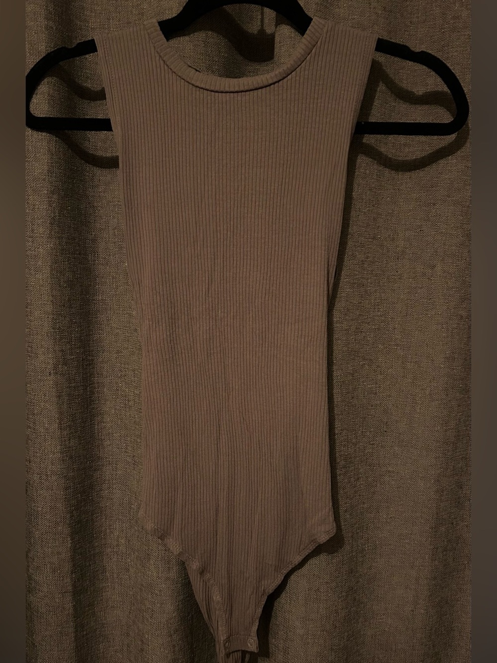 Women’s Taupe Sleeveless Bodysuit
